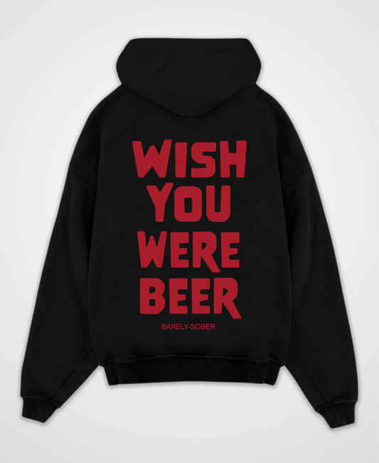 WISH YOU WERE BEER OVERSIZED HOODIE